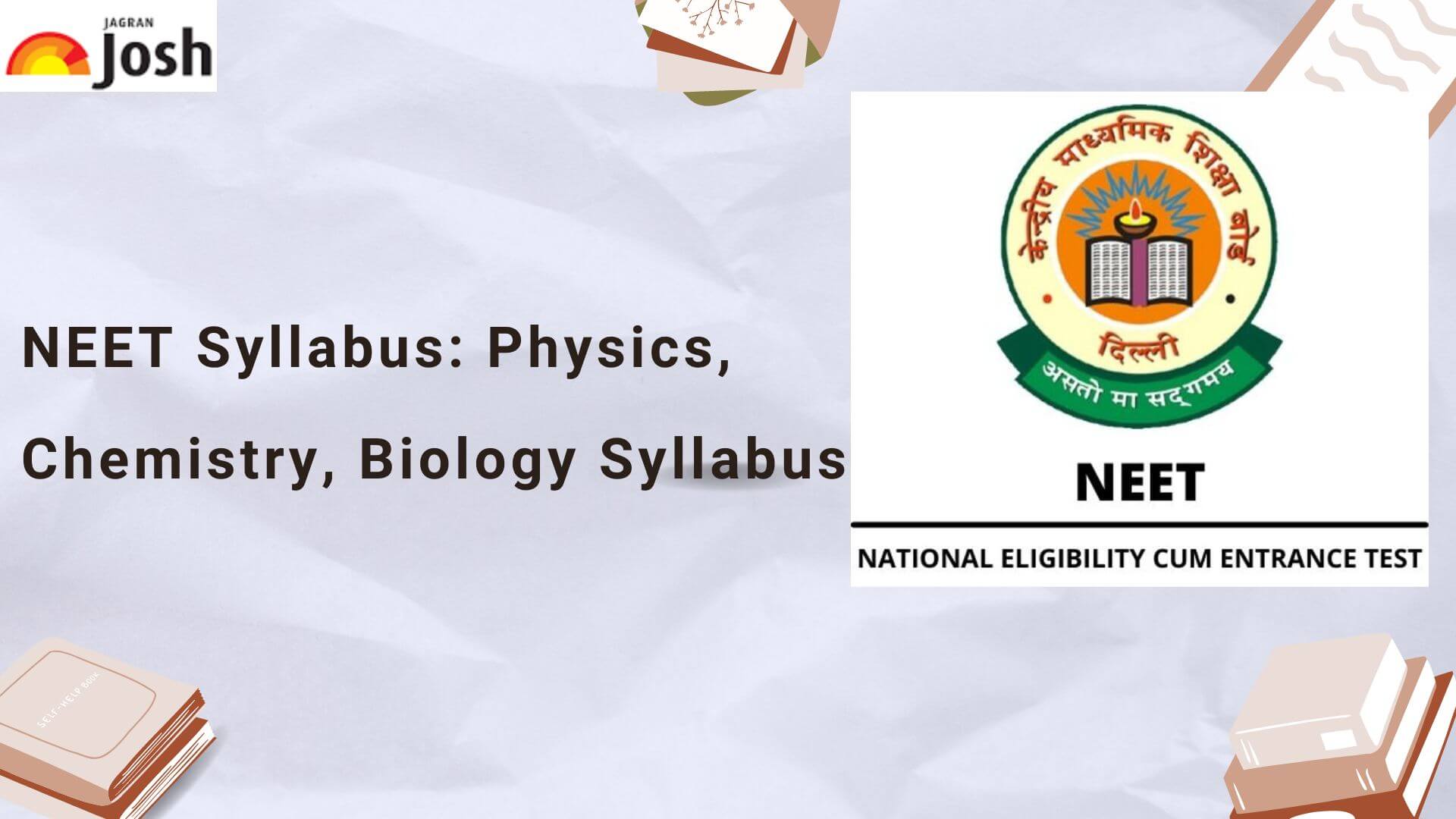 NEET Syllabus 2024 Physics, Chemistry, Biology Syllabus PDF Download